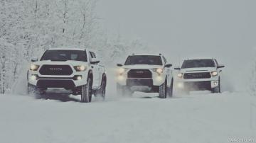 Toyota Tacoma Trd Pro In Snow Front Caricos
