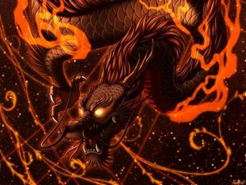 Dragon Fire Art Flame Snake Fantastic Background Toppng