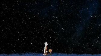 Calvin And Hobbes Space Stars Wallpaper HD Desktop Mobile