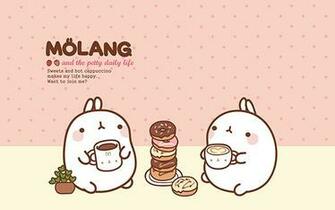 Molang Cute Korean Bunny Desktop Wallpaper