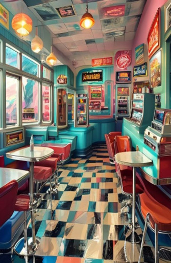 50s Diner Wallpaper
