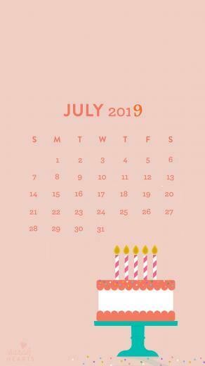 July iPhone Calendar Wallpaper Homemaking In