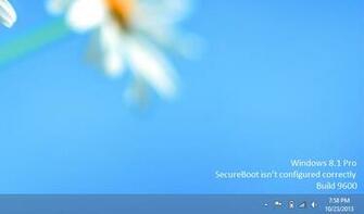 Windows81 Secureboot Watermark Windows Upgrade Issues