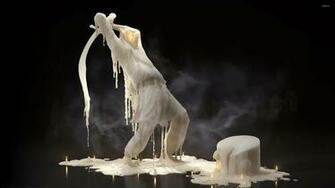 Melting Wax Sculpture Wallpaper Artistic