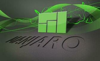 Green Dark Grey Manjaro Wallpaper