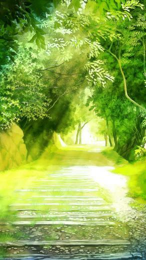 Beautiful Green Natural Scenery iPhone Wallpaper HD