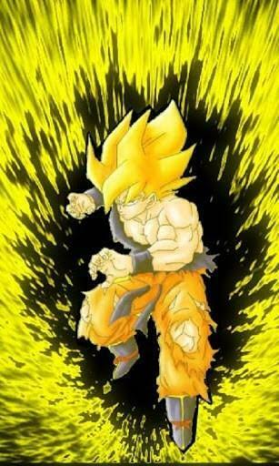 Bigger Super Saiyan Goku HD Live Wall For Android Screenshot