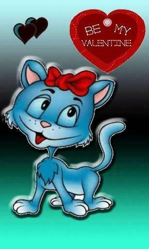 Bigger Valentine Cat Live Wallpaper For Android Screenshot