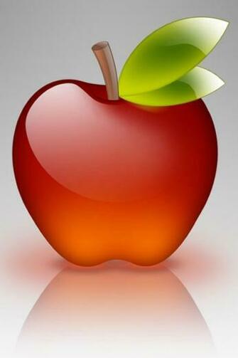 3d Red Apple iPhone 4s Wallpaper Nice HD