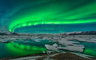 Home Landscape Others Sun Sky Aurora Borealis Wallpaper