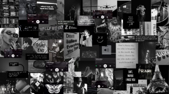One Direction Laptop Wallpaper Black Aesthetic