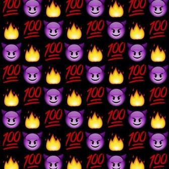 Emoji Emoticon Fire Wallpaper Background