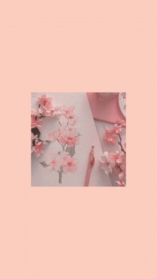 Pink Flowers Aesthetic Wallpaper