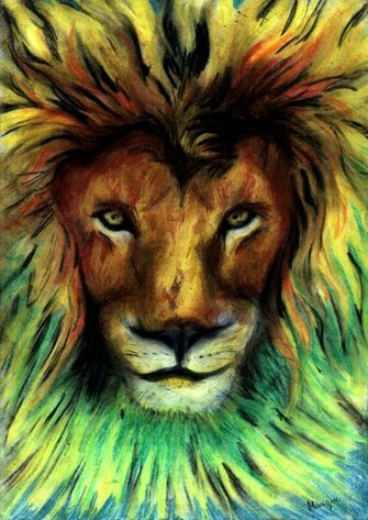 Rasta Lion By Ladywhiite