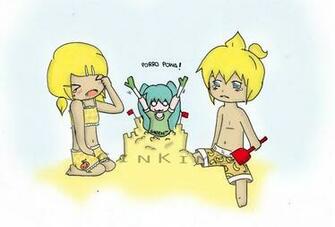 Kagamine Rin And Len Chibi Wallpaper