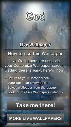 God Live Wallpaper Screenshot For Android