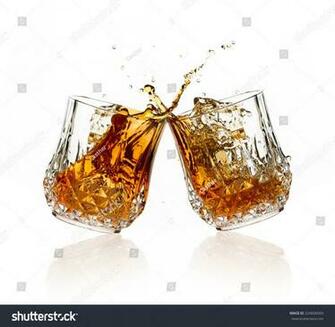 Cheers Whiskey Toast Two Glasses Click Png Image Pngio