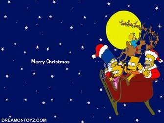 Graphics Pics Gifs Photographs The Simpsons Christmas Wallpaper