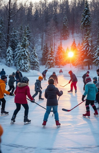Pond Hockey Wallpaper