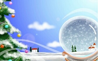 Christmas Snow Globe Wallpaper Open Walls