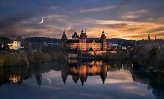 Wallpaper Germany City Aschaffenburg Renaissance Castle