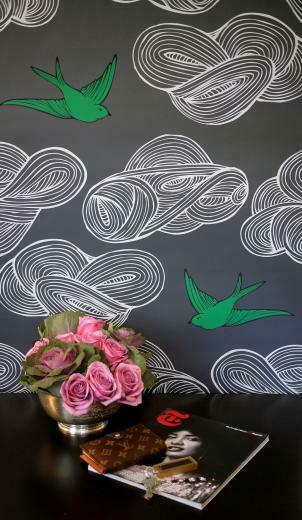 Hygge West Wallpaper Julia Rothman Daydream Gray
