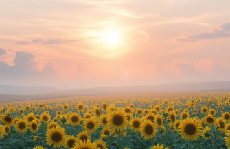 Clouds Sunflower Aesthetic Wallpaper