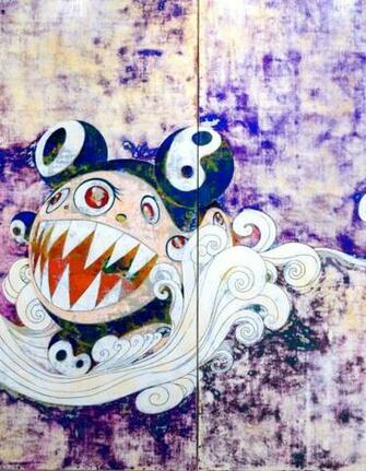 Takashi Murakami Wallpaper Silver