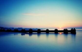 Blue Sunrise Wallpaper