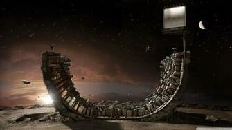 Surreal Art Skateboard Ramp Ultra HD Desktop Background Wallpaper