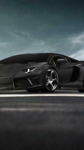 Lamborghini Aventador Carbon Black iPhone Wallpaper
