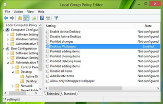 Unable To Change Desktop Background In Windows