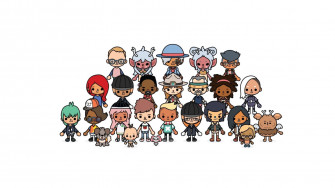 White Themed Toca Boca Wallpaper