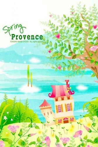 Spring Provence iPhone Wallpaper HD Retina