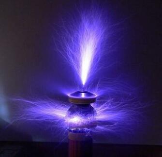 Tesla Coil Wallpaper Displaying Image For
