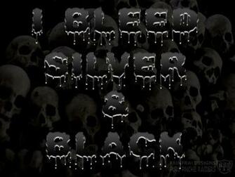Bleed Silver Black Wallpaper