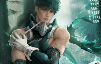 Wallpaper Hero Guy Sakimichan Boku No Academy Midori