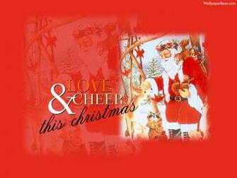 Love Cheer Wallpaper Christmas Greetings