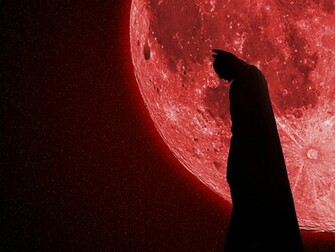 Red Full Moon Wallpaper