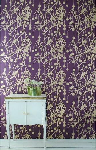 Living Treebomb Wallpaper Purple Modern By Horne