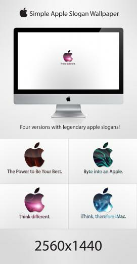 Apple Slogan Wallpaper By Luksykora