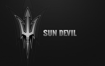 Asu Sun Devil Brushed Metal Ver Wallpaper By Bonyhahn