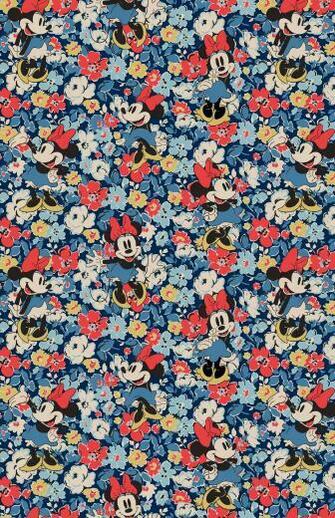 Minnie Mews Ditsy And Linen Sprig Lockscreens Disney