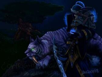 World Of Warcraft Night Elf Hunter Wallpaper