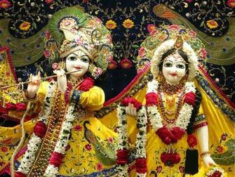 Shri Krishna Radha Statue Wallpaper