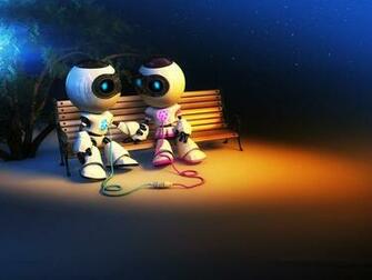 Wallpaper Robot Romance
