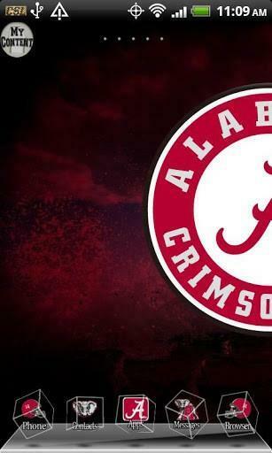 Bigger Alabama Crimson Tide 3d Theme For Android Screenshot