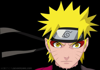 Naruto Shippuden Sage Mode Uzumaki Black Background Toad 9of8