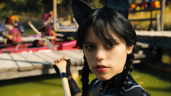 Wednesday Addams Cat Costume Netflix Wallpaper 4k HD Pc 6470h