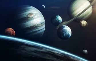 Wallpaper Saturn The Moon Space Earth Planet Mars